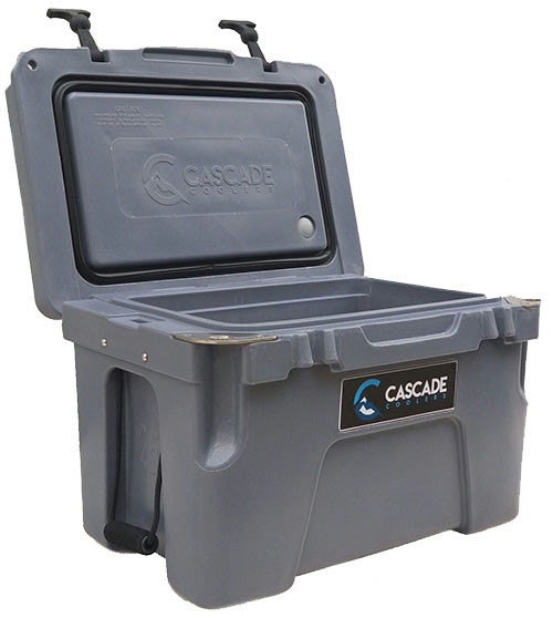 CASCADE COOLERS CHARCOAL GRAY 25L 25 LITERS PRO SERIES ROTOMOLD ICE