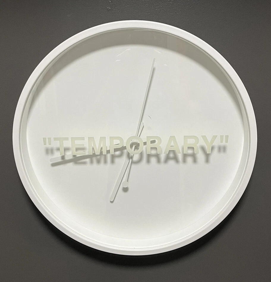 Virgil Abloh x MARKERAD Temporary Wall Clock