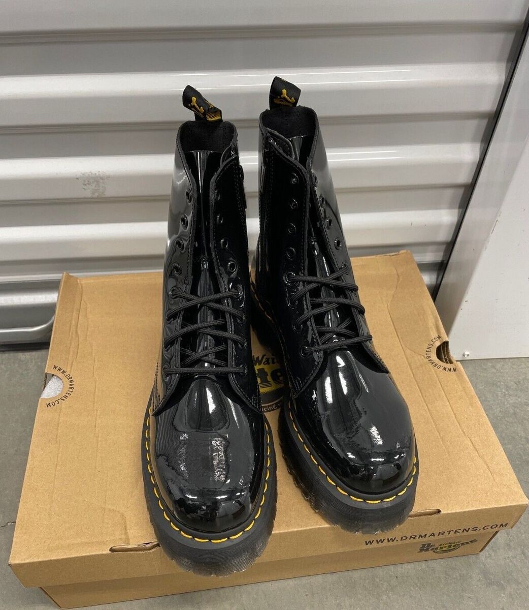 Dr Martens Jadon Platform Patent Lamper Leather Boot Black Dr Martens Jadon Platform Patent Lamper Leather Boot Black