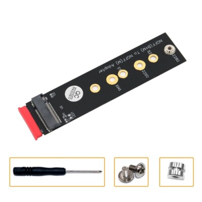 Black New Version M.2 (NGFF) Key B+M to Key Adapter for PCIE Bus SSD