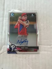 Nick Fanti 2018 Chrome 1st Bowman Auto Base Card #CPA-NF
