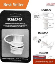 Igloo Replacement Triple Snap Cooler Drain Plug - Leak Proof  Easy Install