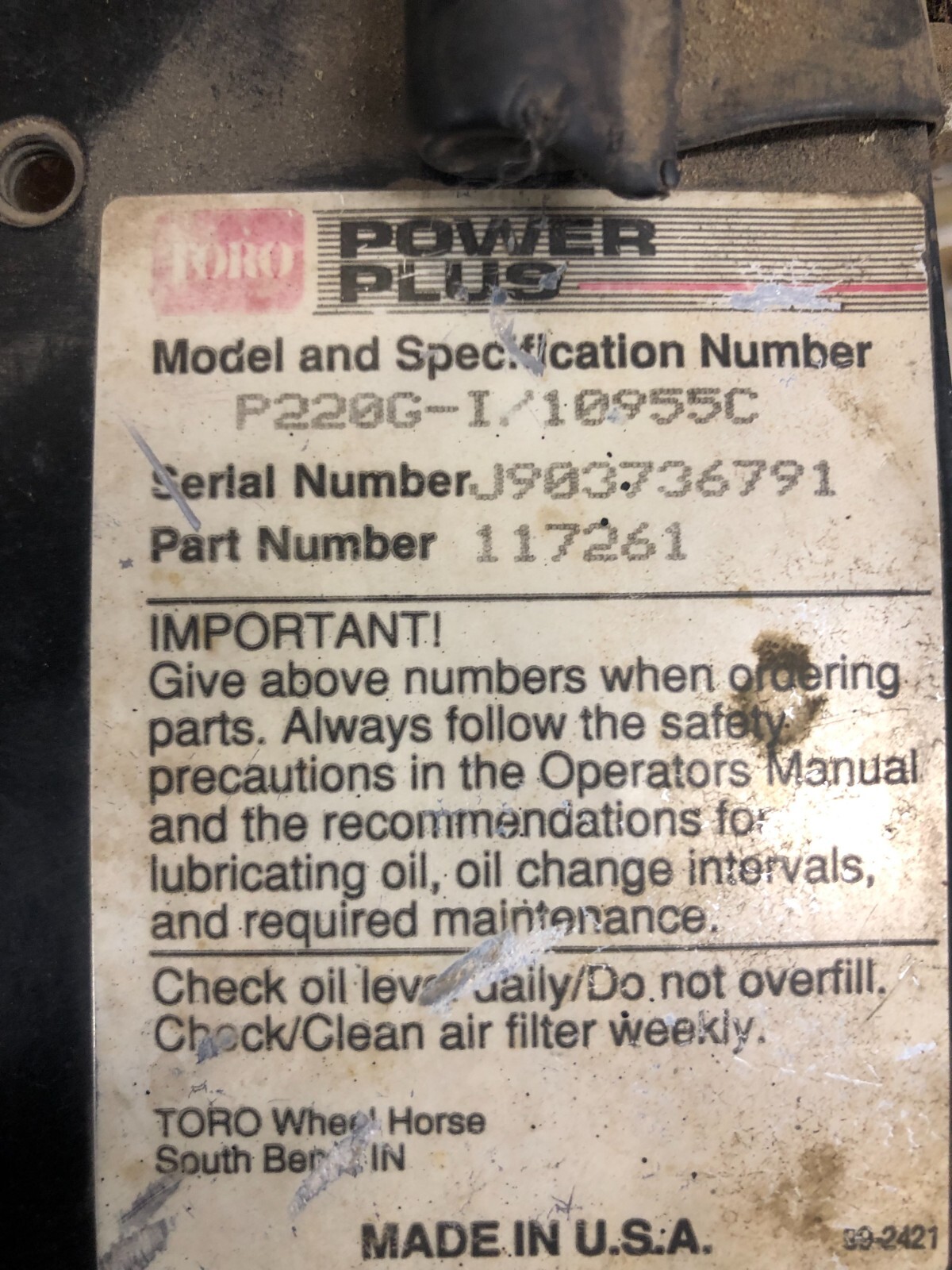 Onan Engine Throttle Linkage P220G Wheel Horse 520H eBay