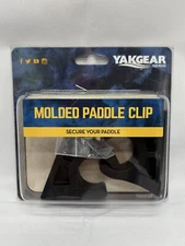 YAKGEAR- 2 Molded Rubber Paddle Clips Kit Kayaks Canoe Fresh Saltwater Paddling