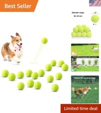 Versatile 16-Pack Dog Tennis Balls - Ideal for Dogs of All Sizes and Play Styles