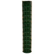 Welded Wire 16-Gauge Green Galvanized Steel PVC-Coated Mesh Opening 3 ft x 50 ft