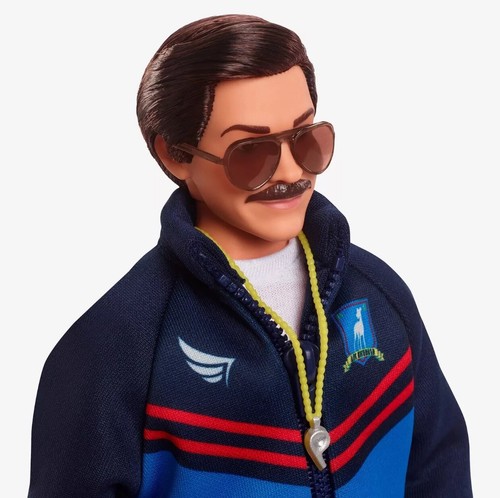New Ted Lasso Barbie Collector Doll Football Coach Gold Label Jason Sudeikis - Picture 22 of 23