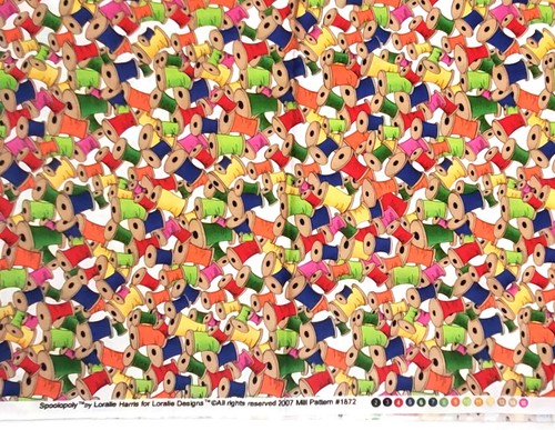 TELA ACOLCHADA "Spoopoly" #1872 Loralie Harris Designs 1 yarda Carretes de rosca - Imagen 3 de 3