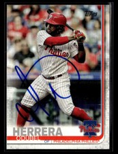 Odubel Herrera signed auto 2019 Topps #224 card
