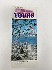 Vintage Hong Kong Travel Tours Brochure Bus Kowloon Color Photos
