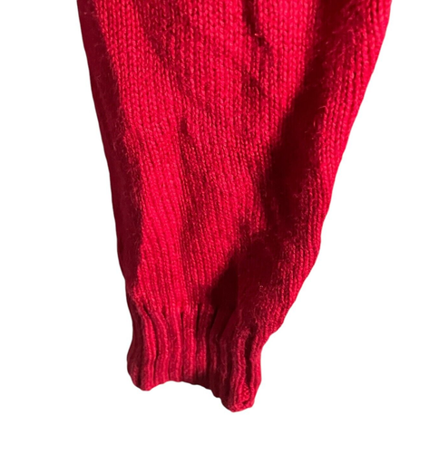 Lauren Ralph Lauren Jumper Womens Size M Red 100% Cotton Long Sleeve Winter - Picture 8 of 11
