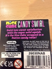 Authentic Needoh Candy Swirl Nice Cube PINK Christmas          