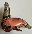 Vintage J. Chein Tin Litho Circus Seal Works!