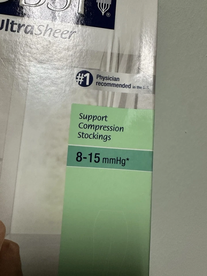 JOBST MEDIAS DE COMPRESIÓN SOPORTE ULTRA TRANSPARENTE 8-15 MMHG BEIGE SEDOSO Talla S Foto 2 de 4