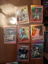 Donruss Baseball Pink Prism Lot Of 7, 2020