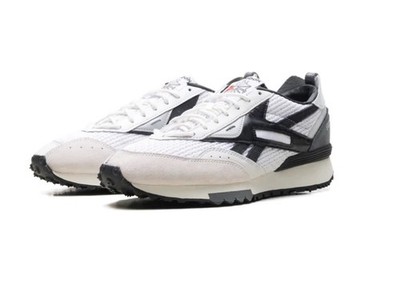 Reebok Engineered Garments LX 2200 White/Black Lace-Up Low Top Sneakers FZ5848