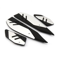 XMAX300 Motorrad ZubehöR Vordere FußAblage FußRaste FußStüTzen Set Silber