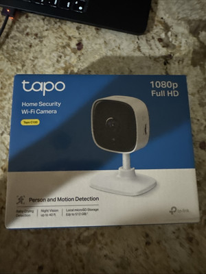 TP-Link Tapo 1080P Indoor Security Camera, Baby Monitor, Night Vision, C100