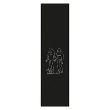 Krooked Skateboard Griptape Love Hate Black 9" x 33" Grip Tape Sheet