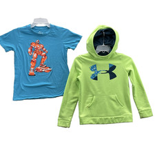 Nike Tee UO Hoodie Lot 2 Boys Medium Athletic Basketball Outdoor Performance Gym