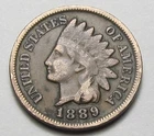 1889 INDIAN HEAD CENT,MOST OF LIBERTY, VERY NICE COIN!!!!(A2)