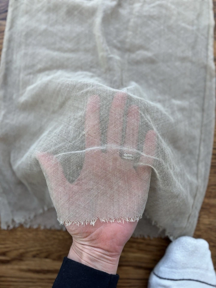 Colección Ralph Lauren Etiqueta Púrpura Beige Malla Tanque Forro Algodón Medio Foto 2 de 4