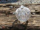Waterford Apple Paperweight Signed Cut Glass Lead Crystal Vintage
