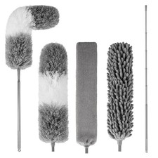 Dusters for Cleaning,Microfiber Duster Feather Duster with Extension Pole,4PC...