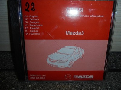 Mazda 3 CD-ESI Electr. Service Inform. CD08-XX-03LE Original-CD 12/2003 Ver. 2.0
