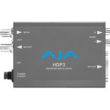 AJA HDP3 3G-SDI to DVI-D and Audio Converter
