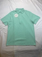 Criquet polo Brand new w tags bright green shirt 100% pima cotton men’s L