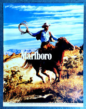 MARLBORO  Mann - Zigaretten - 27 cm x 22 cm - Reklame / Werbung - 1989