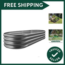 Galvanized Raised Garden Bed Kit, Planter, Raised Garden Boxes for Outdoor, O...