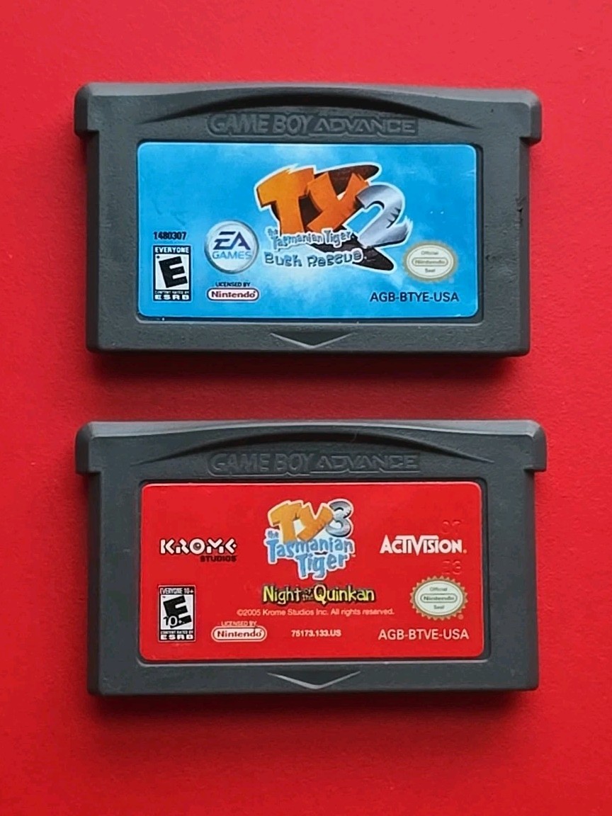 Ty the Tasmanian Tiger 2: Bush Rescue & TY 3 Night Quinkan Game Boy Advance GBA