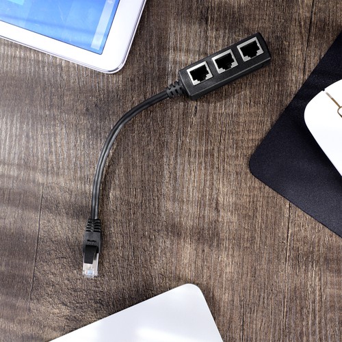Ethernet Splitter Box Adapter Lan Connection Port 1 to 3 - 第 2/12 張圖片