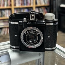 Vintage Beacon II Film Camera W/ Case 1950s USA Untested