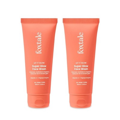 Foxtale Vitamin C Face Wash 100ml Papaya Enzyme, 2er Pack