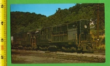 Train Locomotive Vintage Postcard – Pennsylvania Fairbanks Morse Switchers