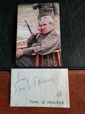 (BF1) JOHN LE MESURIER ORIGINAL SIGNED AUTOGRAPH TV FILM ACTOR DAD'S ARMY (BF1) JOHN LE MESURIER ORIGINAL SIGNED AUTOGRAPH TV FILM ACTOR DAD'S ARMY