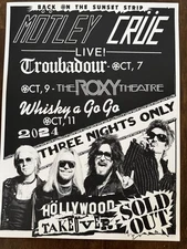 MOTLEY CRUE SUNSET STRIP 10/09 TAKE OVER POSTER #169/200 RARE SOLD OUT LOOK!!