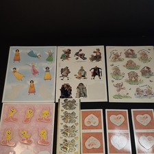 Large Lot of Vintage Stickers Hallmark Curtis Publishing 82 Stickers Tweety Bell