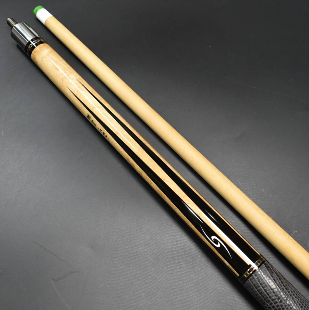 Vintage LEGEND Adam Cue Ebony 6-Point Twin Joint TSJ Leather Pool