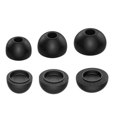 3 Pairs Memory Foam Earbud Tips Black Covers Complete Set for AirPods Pro 3 2025