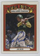 2021 Heritage High Number 1972 World Series Champion 84/99 Joe Rudi Auto 1g4g