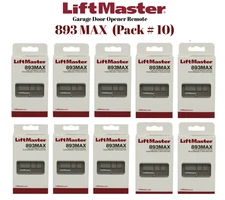 893MAX 3 Button LiftMaster Visor Remote Control Garage Door Opener PACK # 10