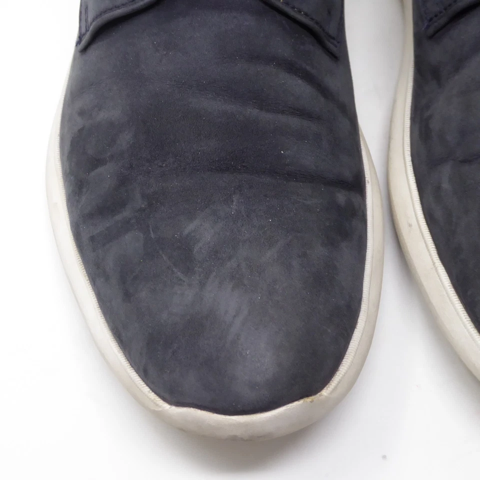 Johnston & Murphy Hennings Hombres Azul Gamuza Cuero Informal Zapatos de Vestir Talla 13M Foto 3 de 4