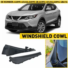 Fit For 2014-2020 Nissan Rogue Windshield Wiper Cowl Extension Trim