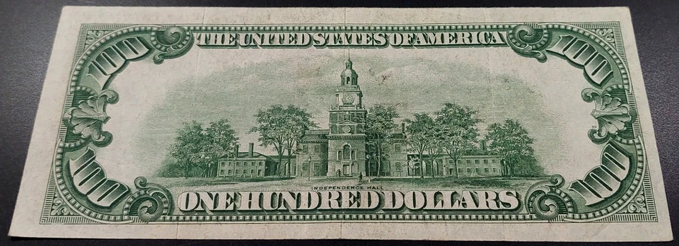 1934 D $100 Federal Reserve Note, Chicago! No pinholes! Fr# 2156 G. - Image 3 of 4