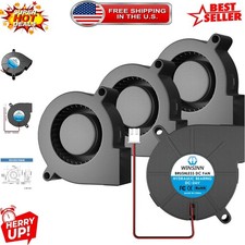 High-Performance 50mm 5015 Blower Fan, 24V Low Noise Design for 3D Printers