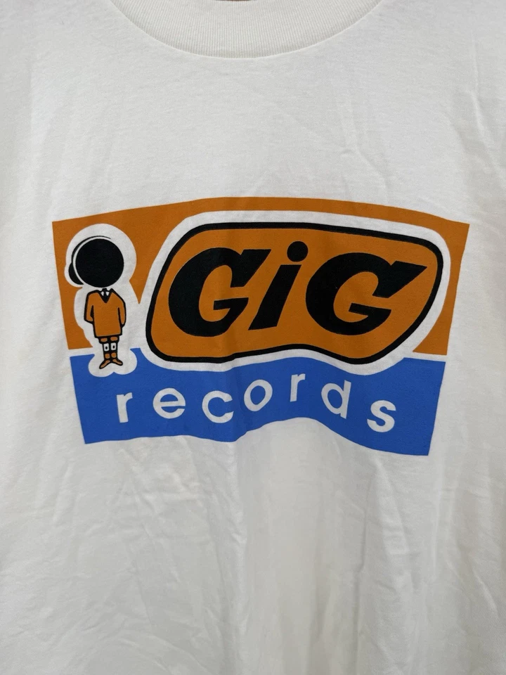 Camiseta De Colección Años 90 Gig Records Ned’s Atomic Dustbin Logo Bic Abatible Talla XL RARA Foto 4 de 4